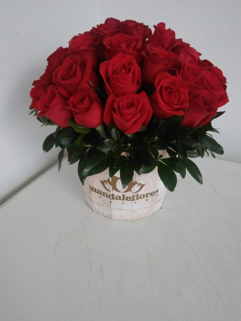 Barril bouquet con 40 rosas