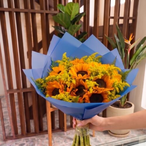 Ramo de 20 Girasoles con Follaje