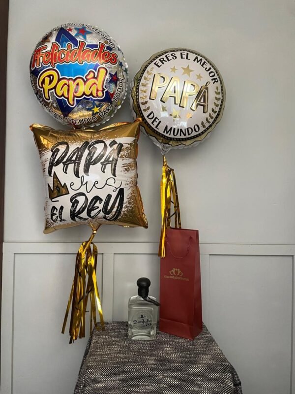 3 globos c/ botella Don Julio 70 700ml