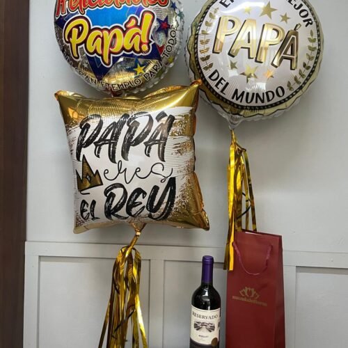 3 globos c/ merlot 750ml