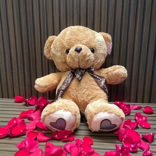Oso patas corazones cafes