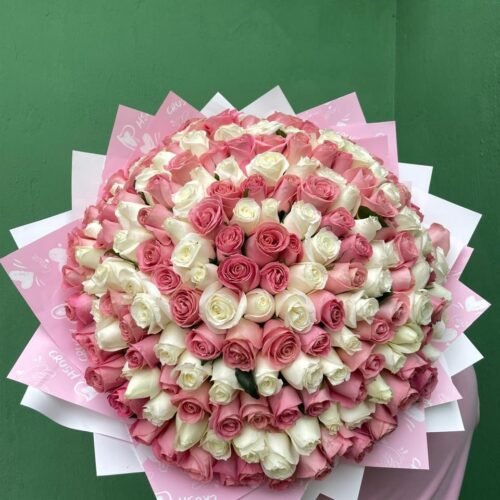 Ramo 200 rosas espiral
