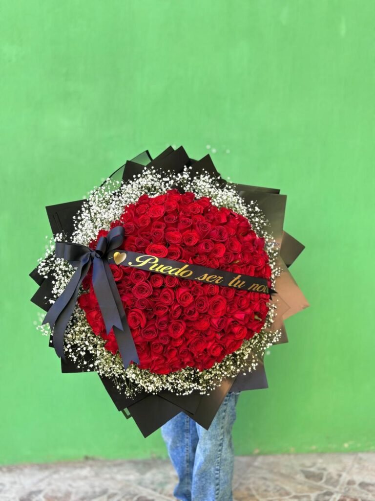 Ramo 200 rosas con gypso