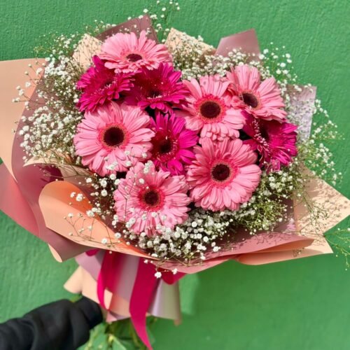 Ramo corazon de gerberas