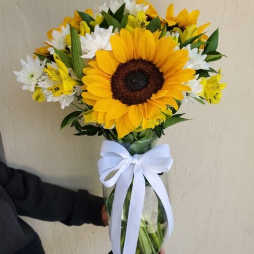 Florero c/ girasoles