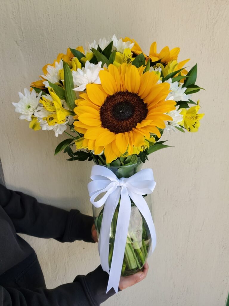 Florero c/ girasoles