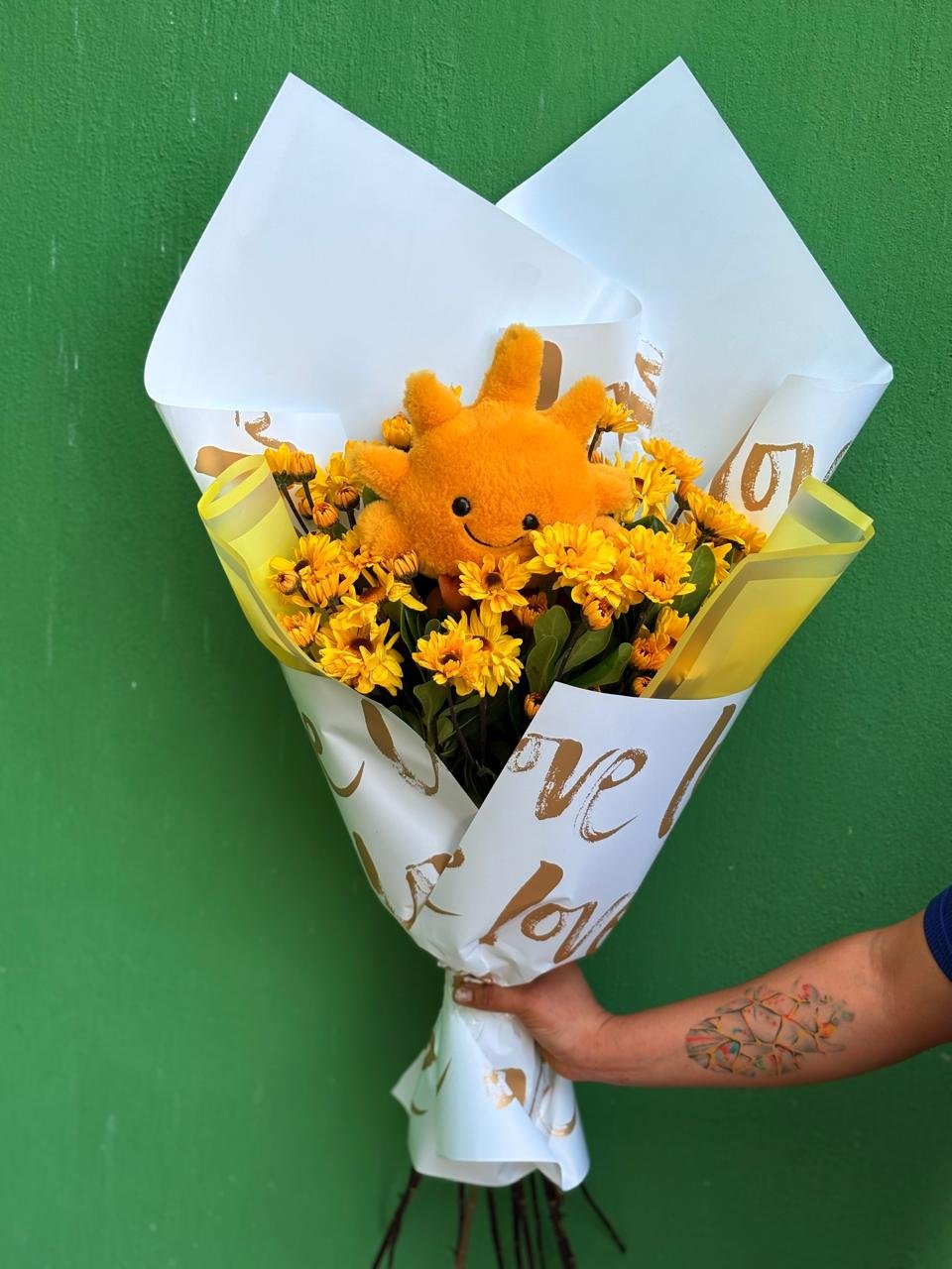 Ramo con peluche de sol